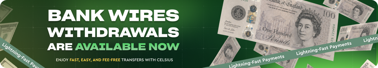 Celsius Casino uttag via banköverföring