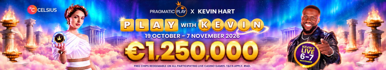 Play with Kevin: 1 250 000 € i prispott hos Pragmatic Play Live