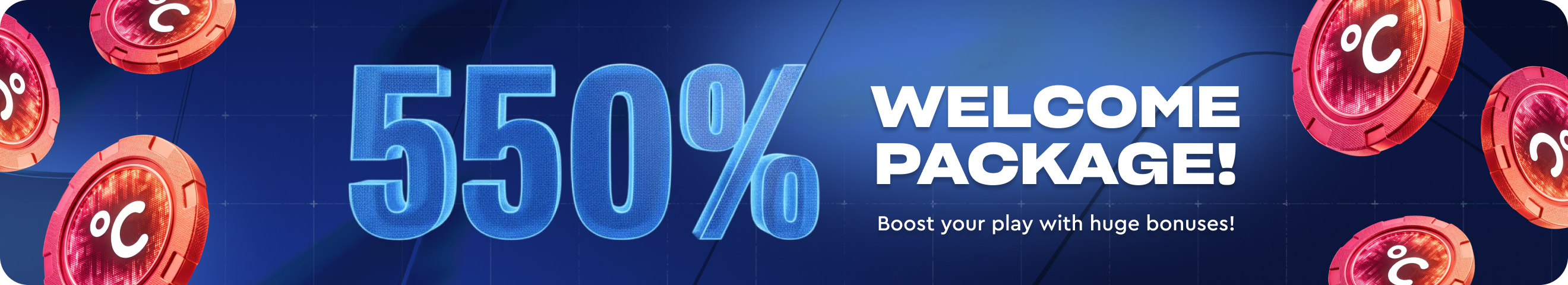 Celsius Casino 550 % välkomstpaket