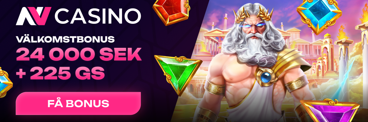 NV.Casino välkomstbonus 24 000 kr och 225 free spins