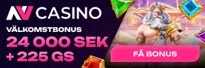NV.Casino välkomstbonus 24 000 kr och 225 free spins
