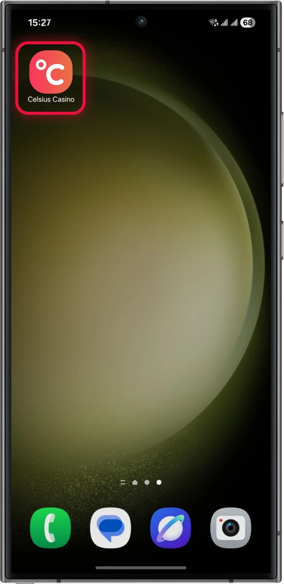 Celsius Casino Android steg 3